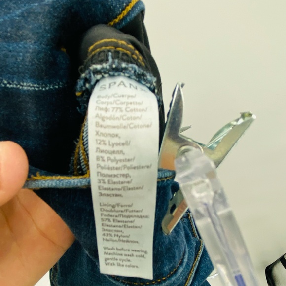 Spanx High Waisted Distressed Ankle Skinny Jeans Size Medium - Picture 7 of 7